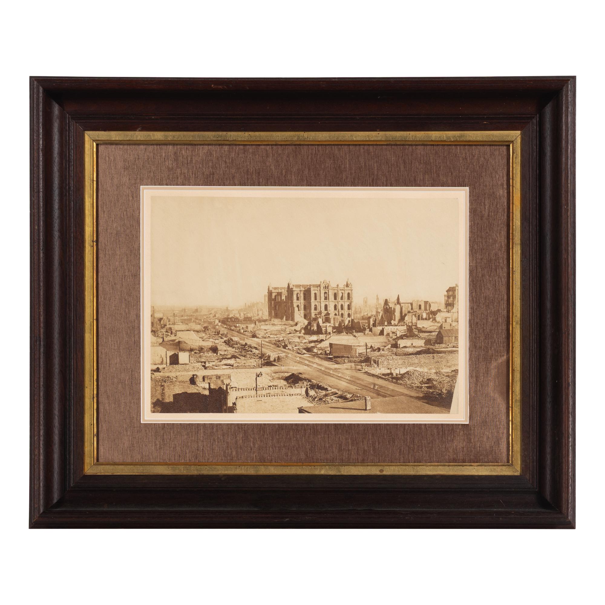 [Chicago Fire]. Smith, Joshua (1818-1891), photographer. Chicago, as seen after the great Conflagration . Washington, 1871.