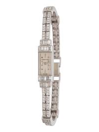 AUDEMARS PIGUET, ART DECO, PLATINUM AND DIAMOND WATCH