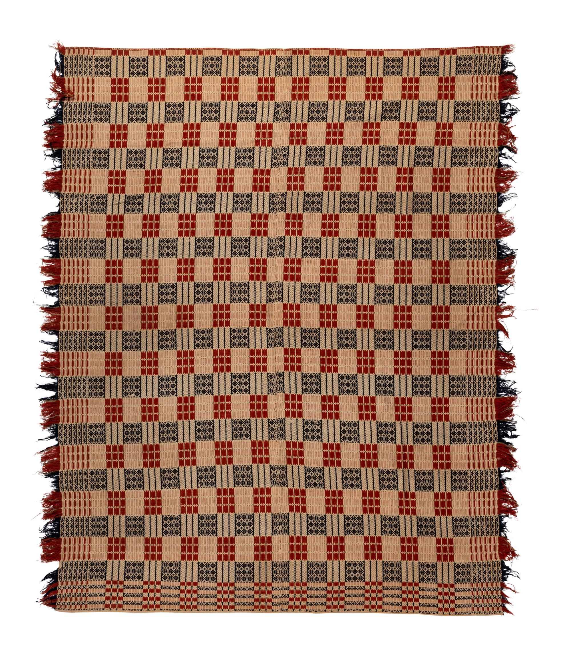 Three Overshot Coverlets