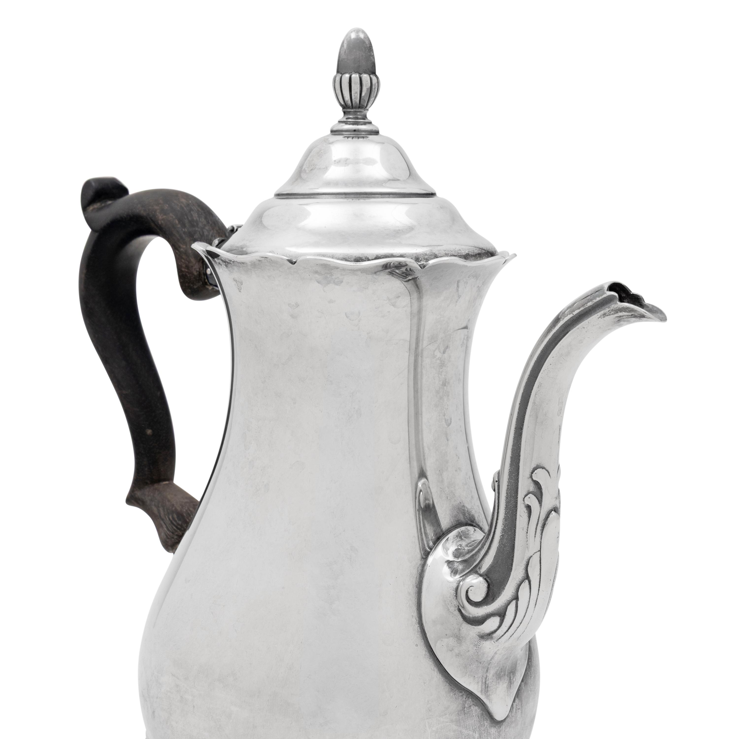 An American Silver Three-Piece Coffee Service