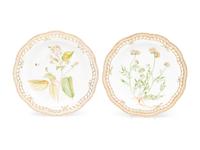 A Pair of Royal Copenhagen Flora Danica Reticulated Porcelain Platters