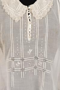 Collection of Six Shirtwaists and One Straw Hat, 1890-1920