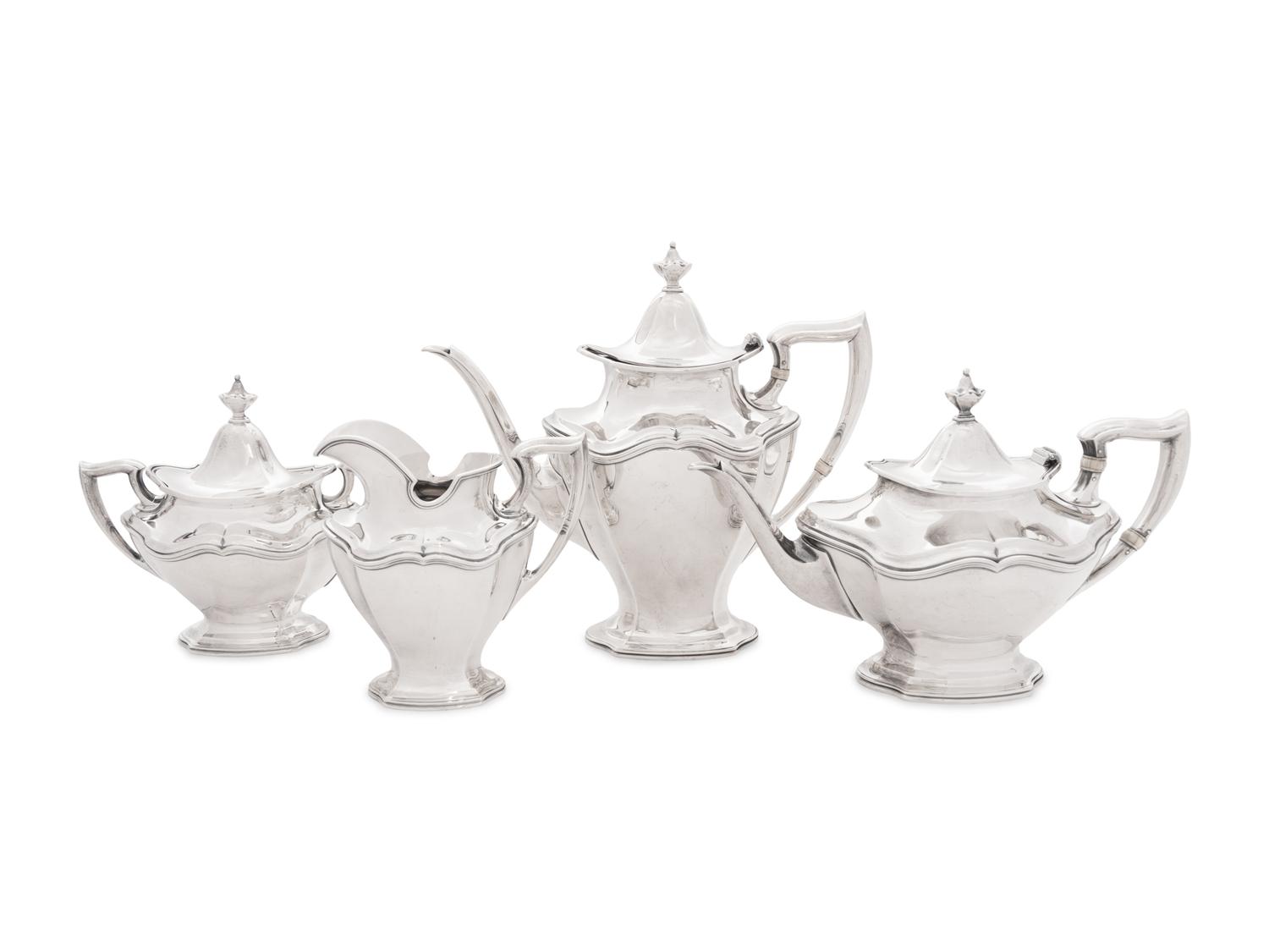 A Reed and Barton Silver Four-Piece Tea and Coffee Service