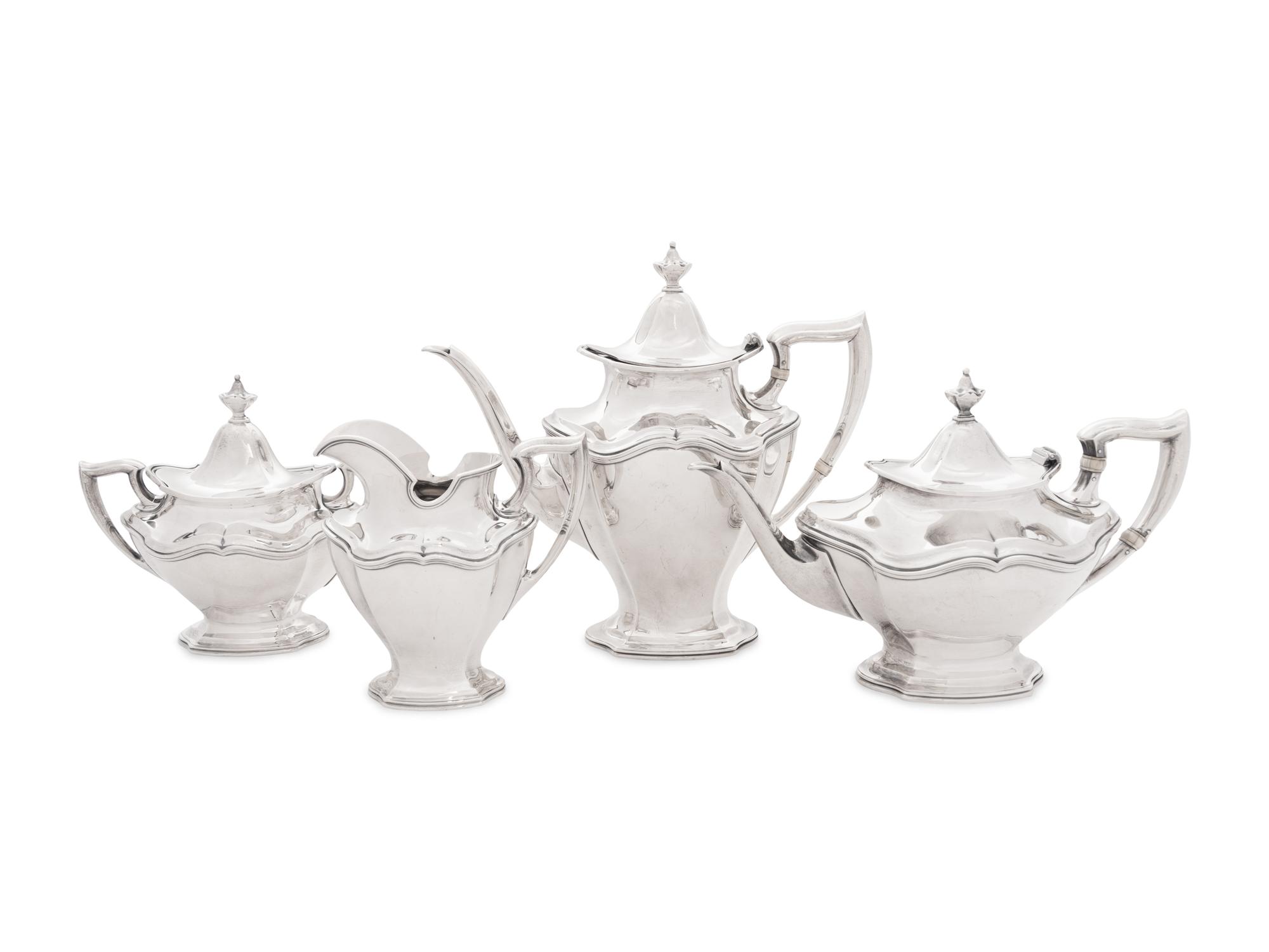 A Reed and Barton Silver Four-Piece Tea and Coffee Service