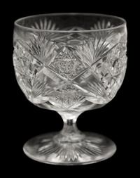 A Hawkes Cut Glass Decanter and Eight Cordials