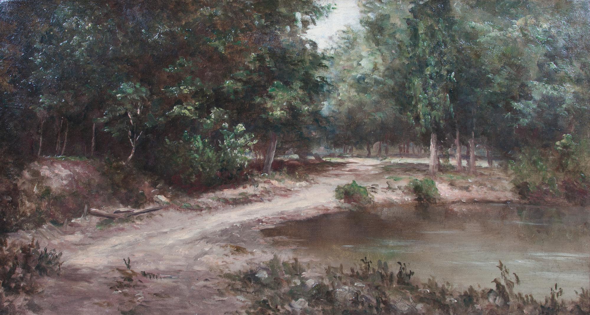Artist Unknown, (Late 19th century), Forest with a Pond
