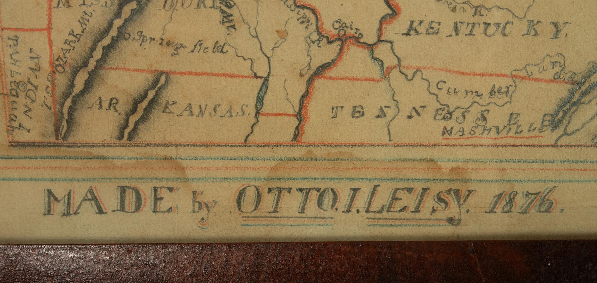 A Hand-Drawn Map of the Central States