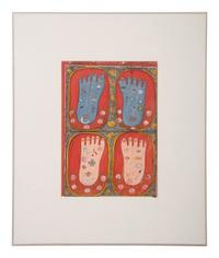 Two Indian Yantra Watercolors