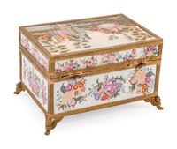 A Sèvres Style Gilt Bronze Mounted Porcelain Box