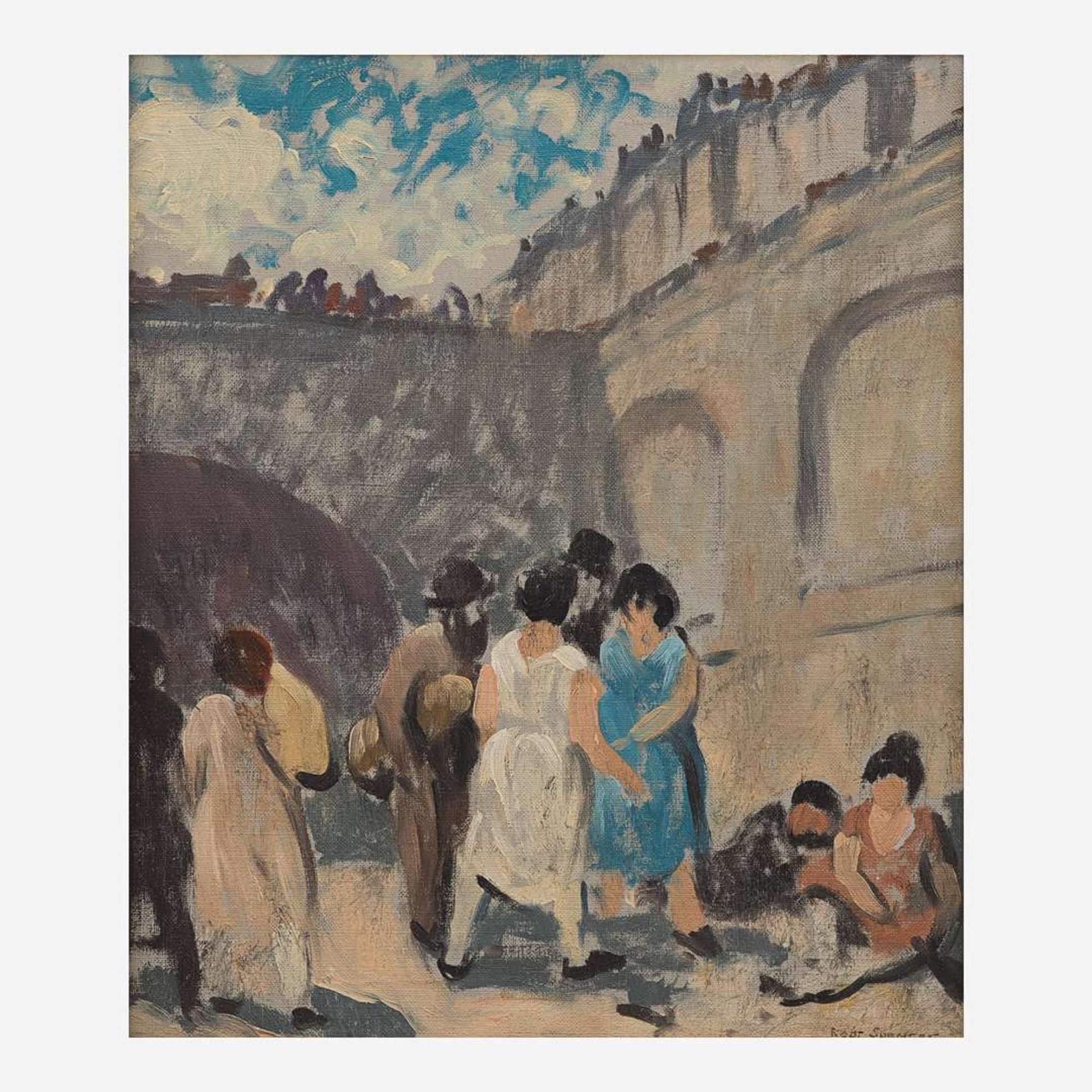 Robert Spencer (American, 1879-1931) - Life on the Quai