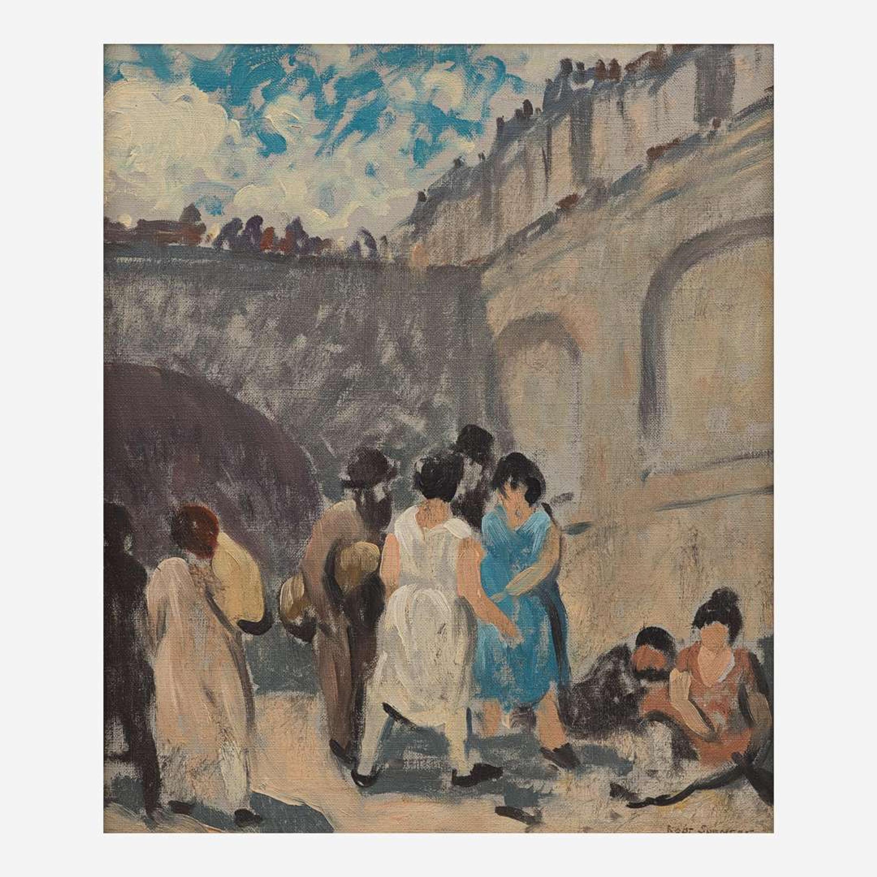 Robert Spencer (American, 1879-1931) - Life on the Quai