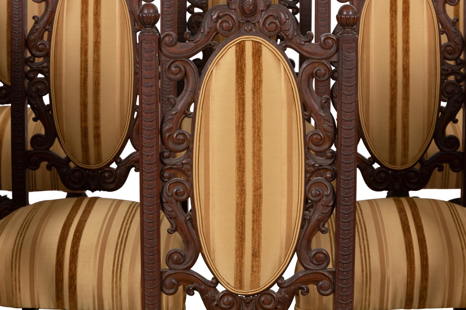A Set of Twelve Renaisance Revival Dining Chairs