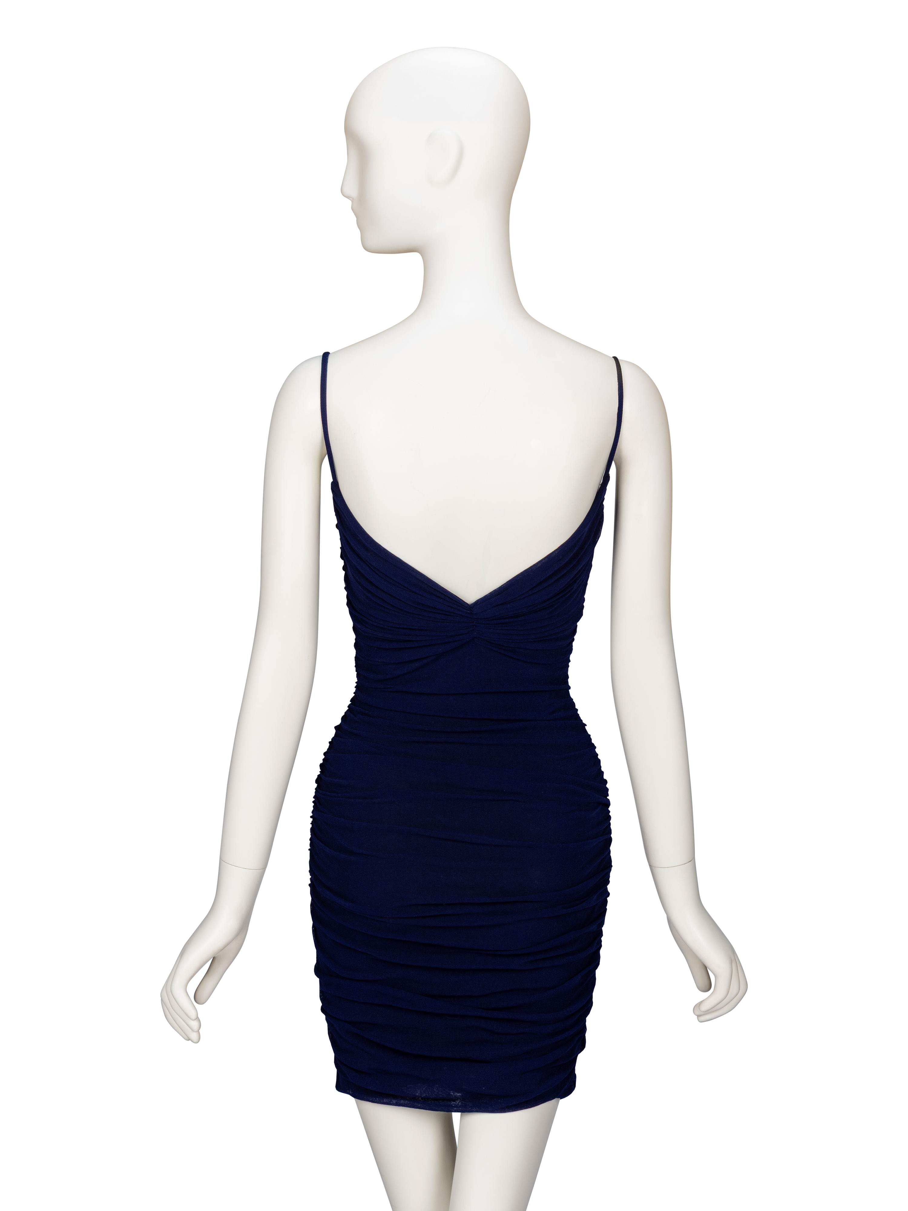 Giorgio di Sant'Angelo, Ruched Mesh Minidress