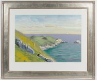 Thomas Tome, (American, 20th century), Jackson Hole and Coastal View (two works)