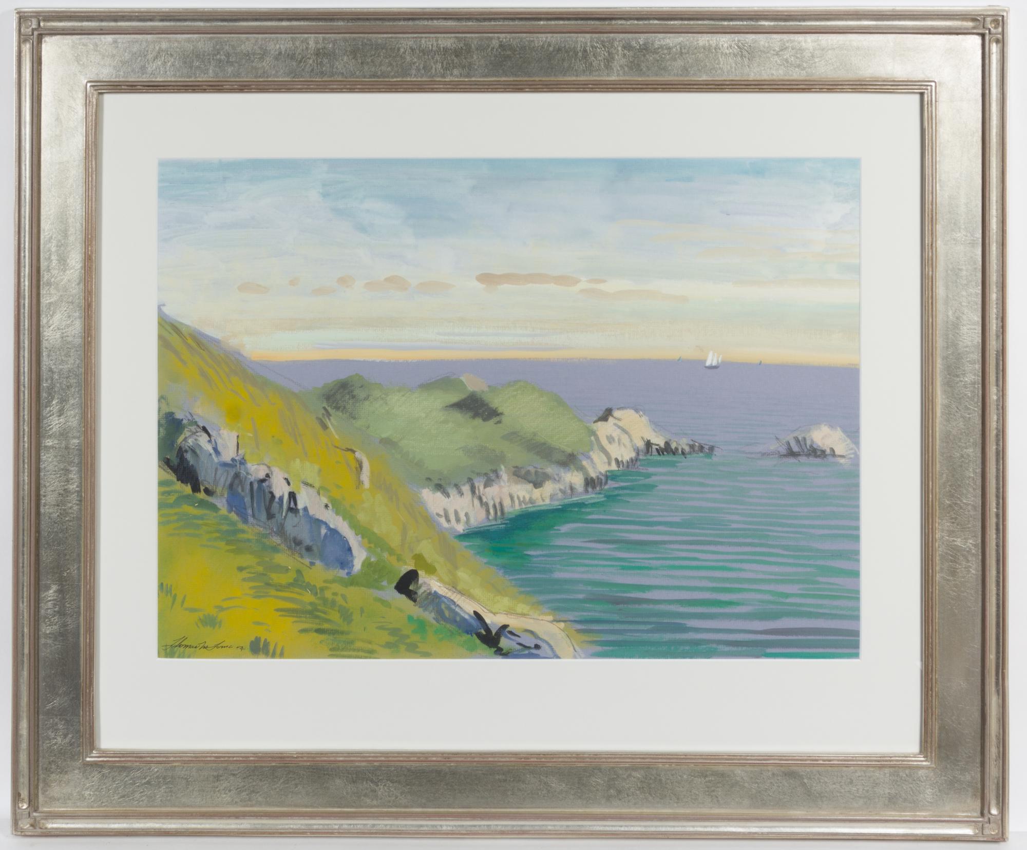 Thomas Tome, (American, 20th century), Jackson Hole and Coastal View (two works)