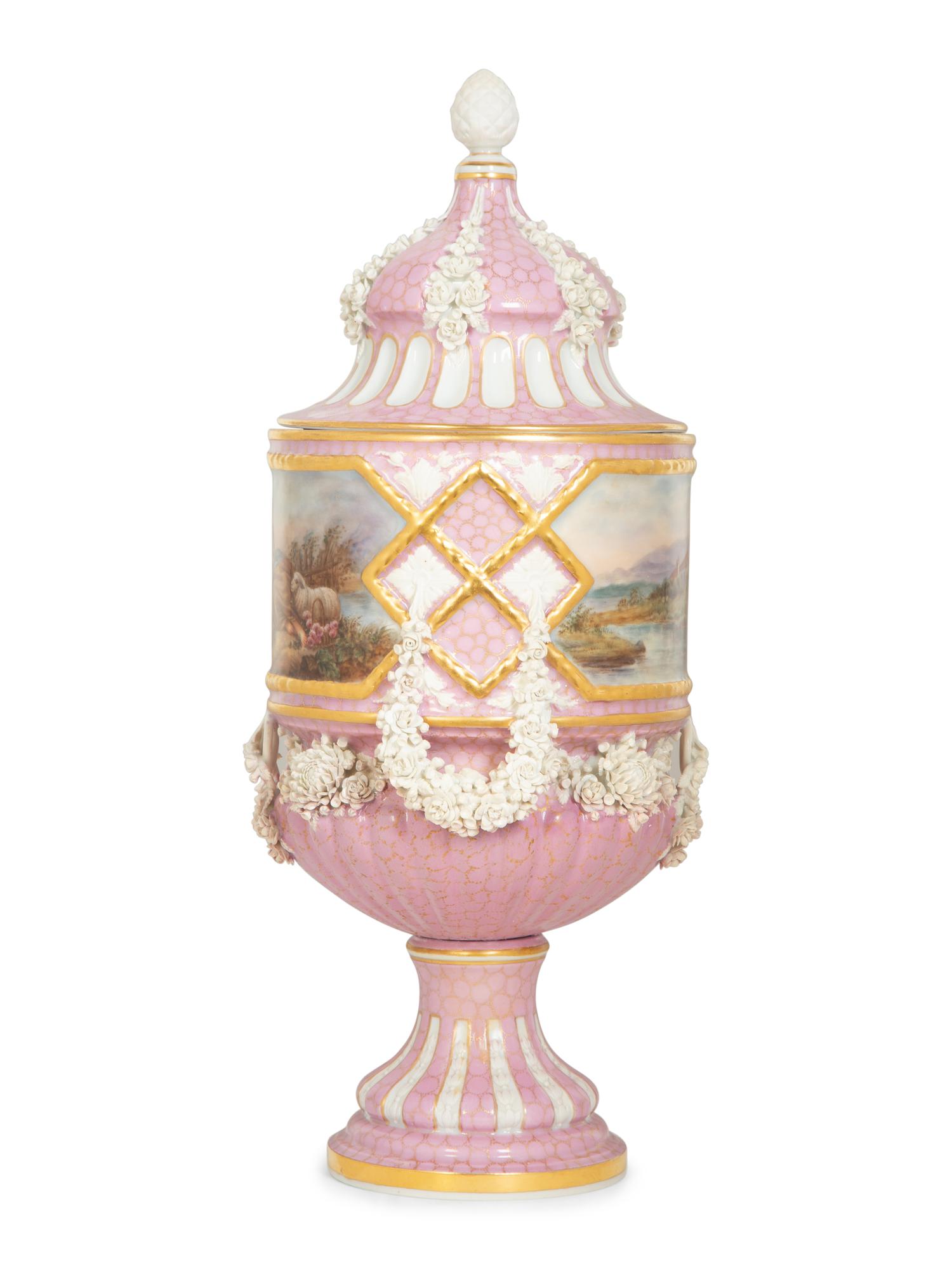 A Sèvres Style Porcelain Urn