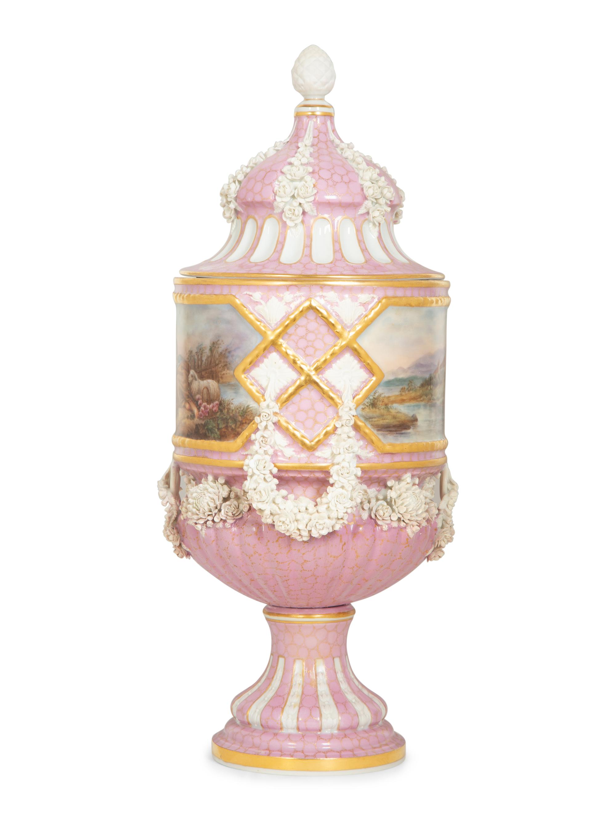 A Sèvres Style Porcelain Urn