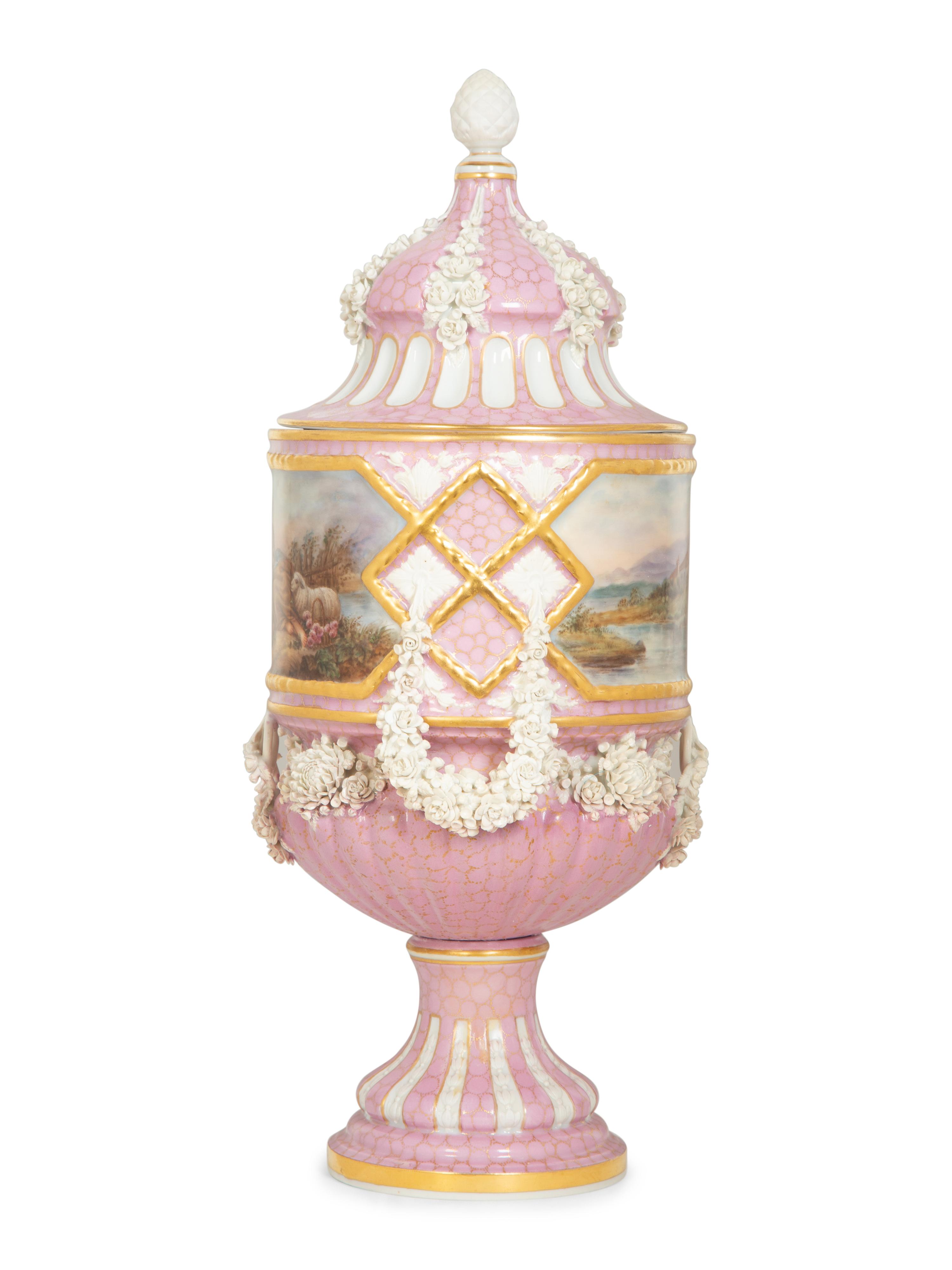 A Sèvres Style Porcelain Urn