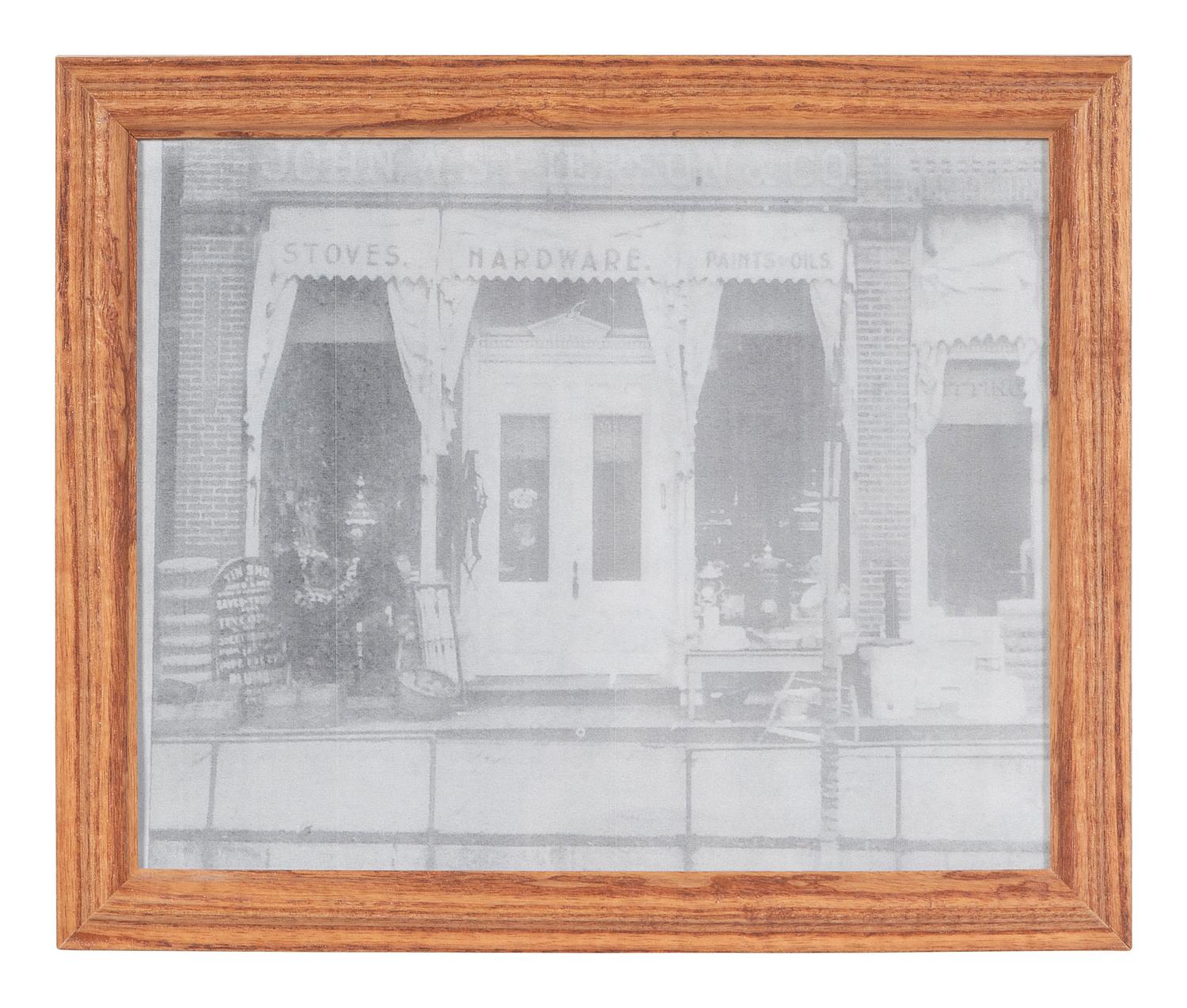 A Painted Wood Trade Sign for John W.S. Pierson's Tin Shop