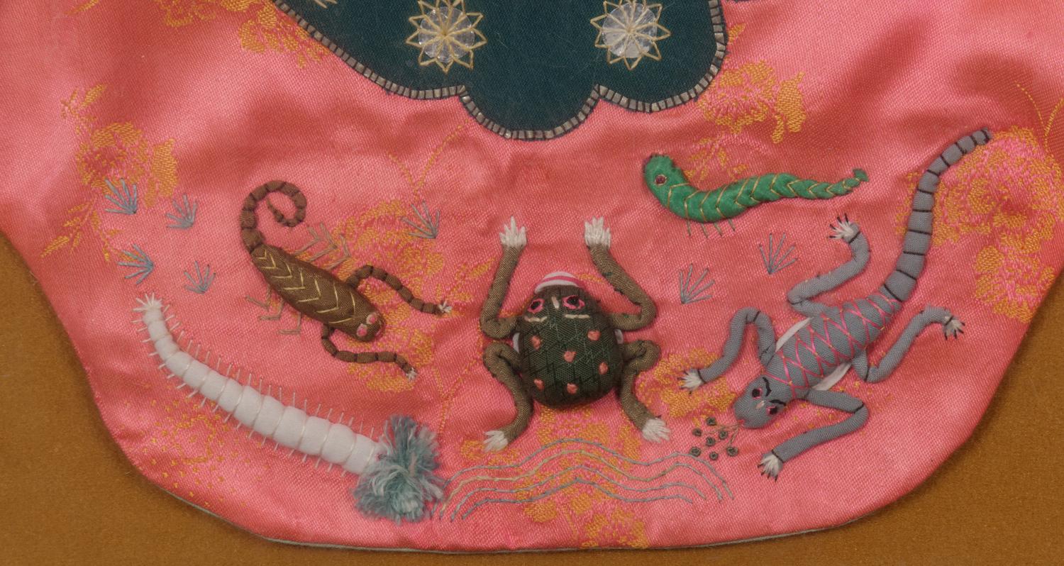 Five Chinese Embroidered Silk Children's Articles