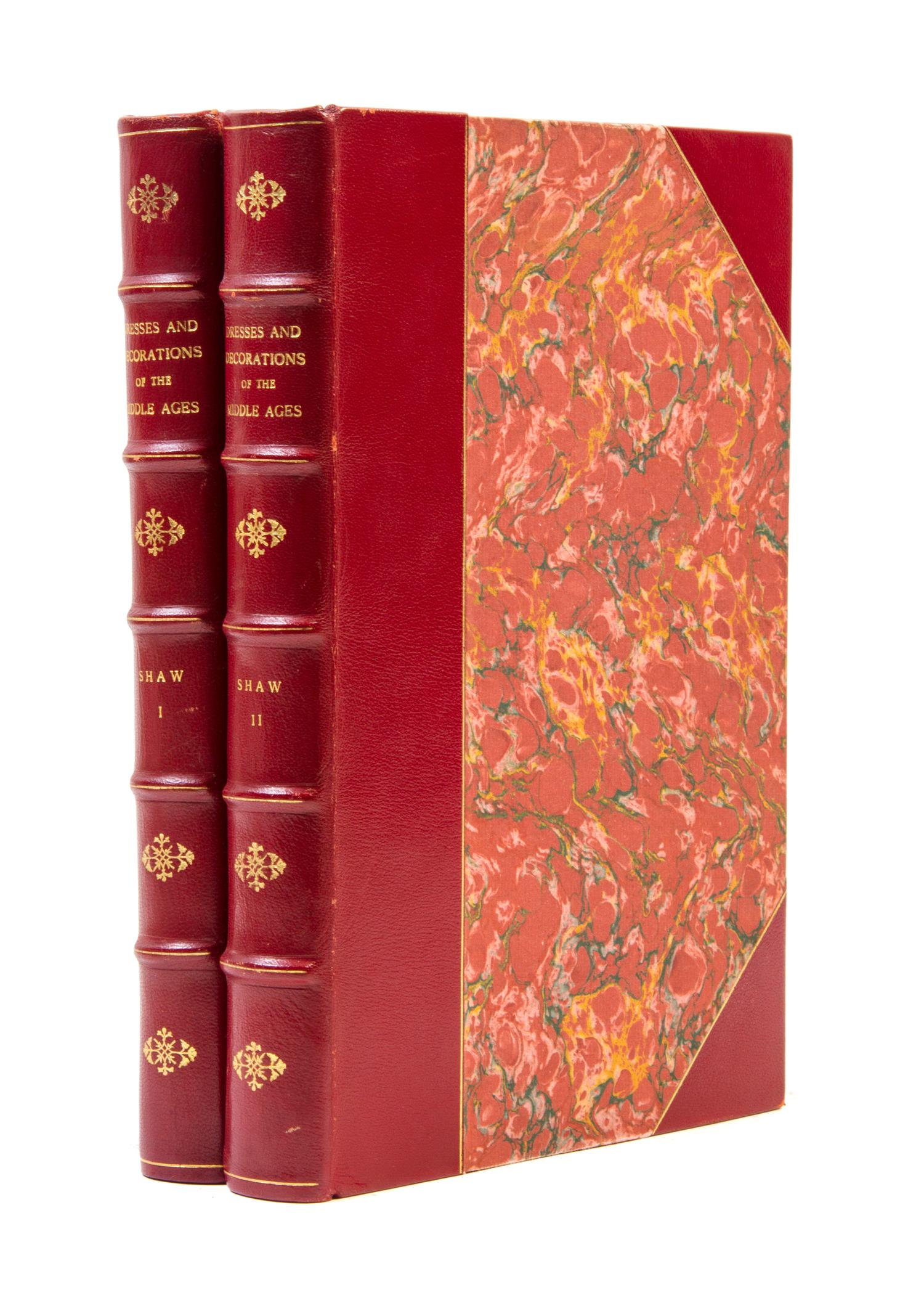 SHAW, HENRY. Dresses and Decorations of the Middle Ages. London, 1843. 2 vols. First edition.
