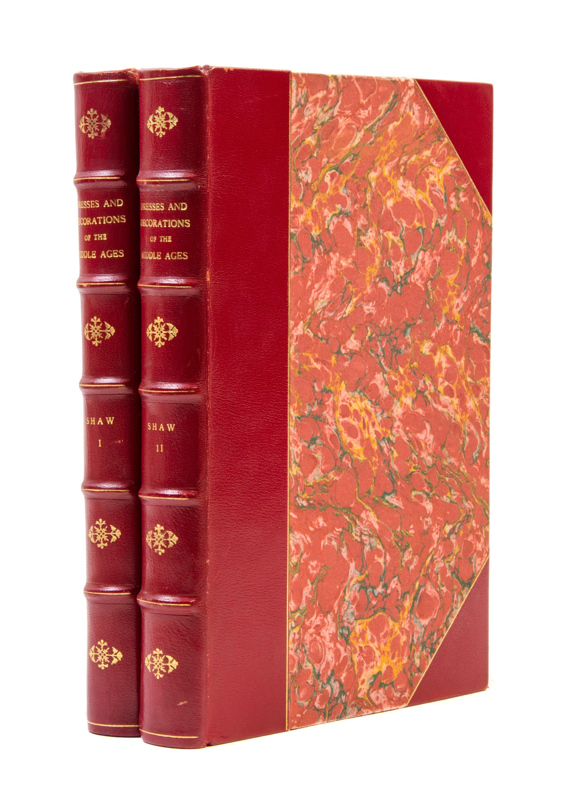 SHAW, HENRY. Dresses and Decorations of the Middle Ages. London, 1843. 2 vols. First edition.