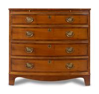 A George III Style Mahogany Chest of Drawers — HENREDON, 20TH CENTURY