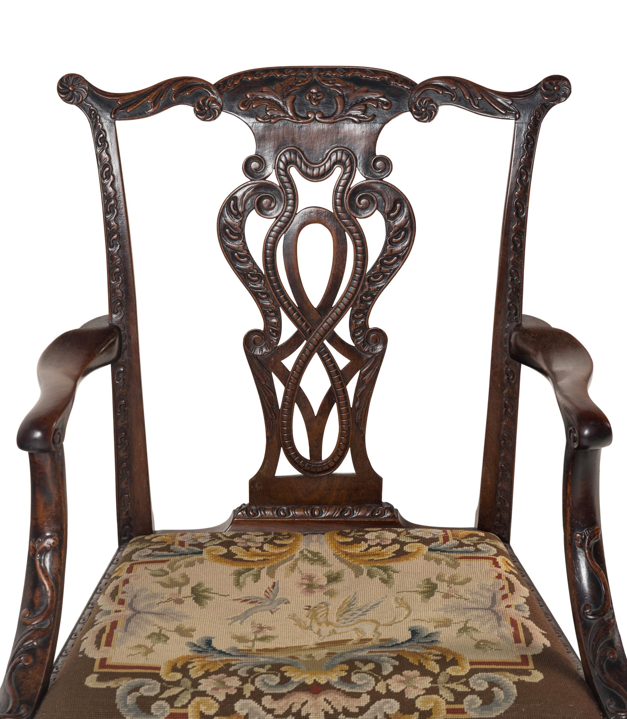 A George II Mahogany Armchair