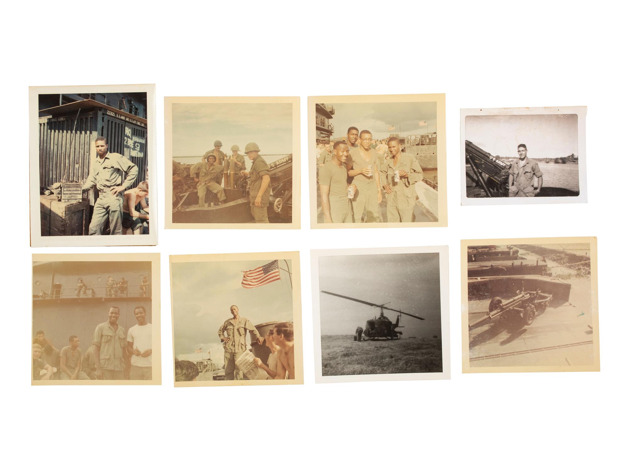 [VIETNAM] 64 photos assembled by PFC R.M. Kimbrough, incl. images of Black soldiers in the field.