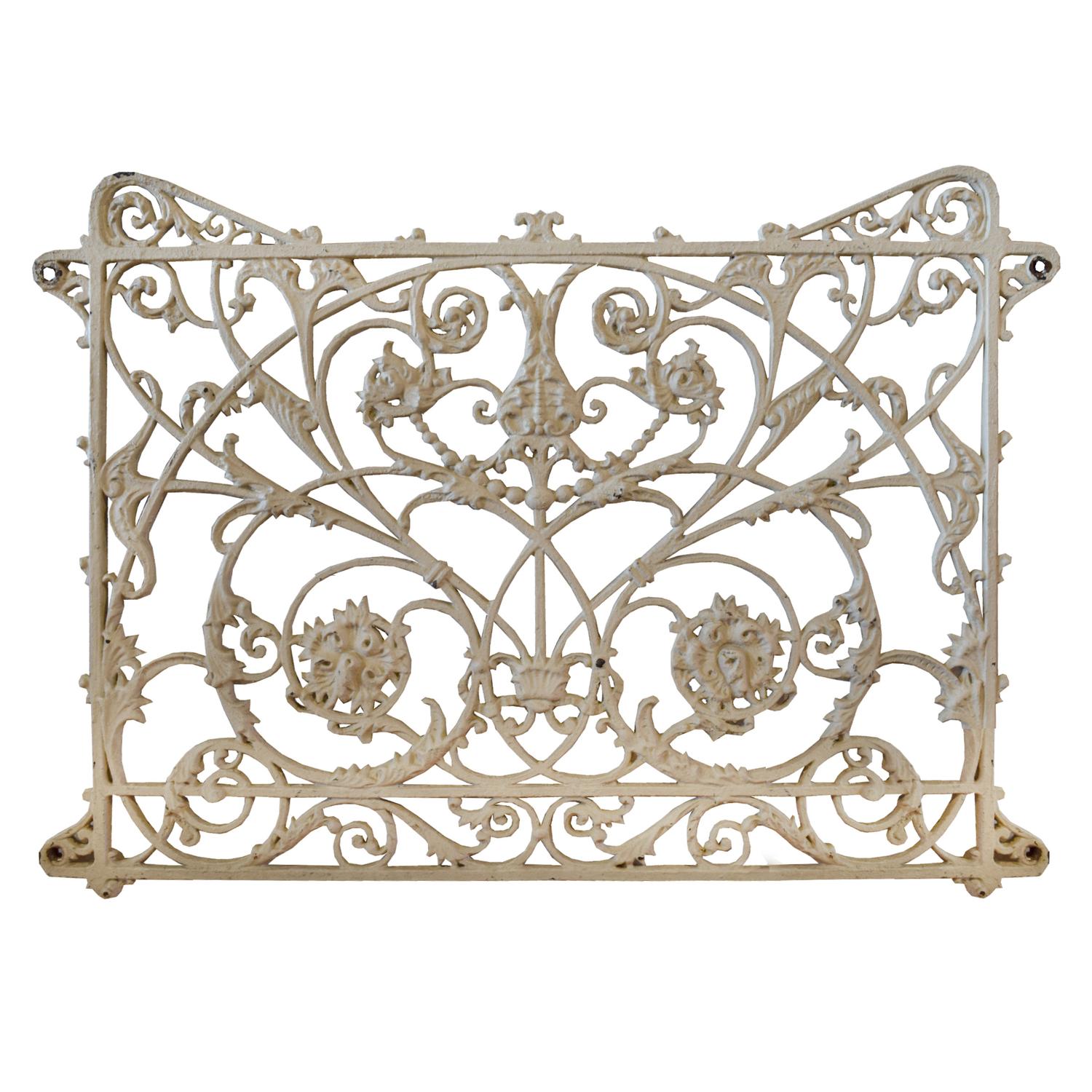 A Cast Iron Stair Panel from the Mecca Apartment Building, Chicago, IL. 42" W x .5" D x 30.5" H — United States, Circa 1891