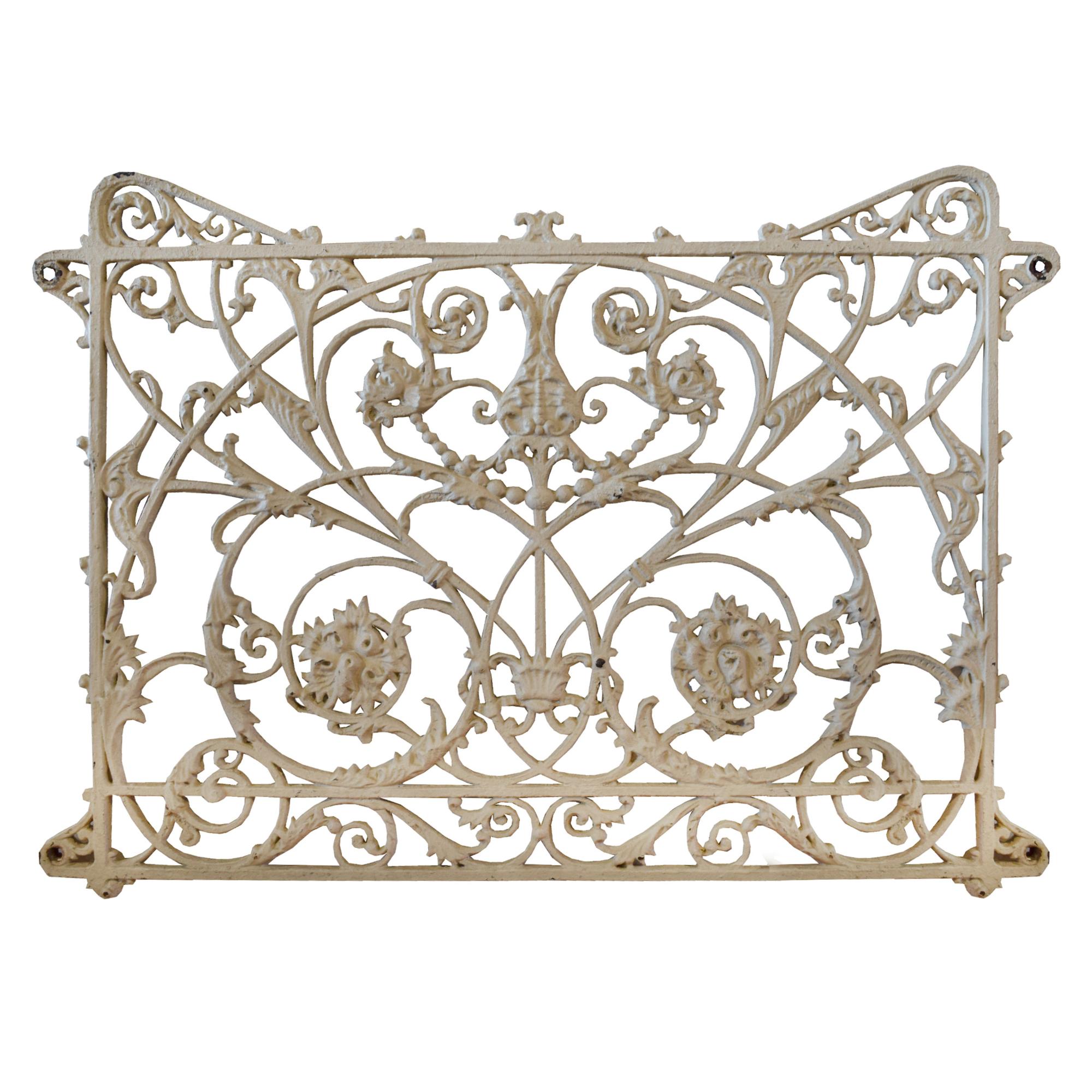 A Cast Iron Stair Panel from the Mecca Apartment Building, Chicago, IL. 42" W x .5" D x 30.5" H — United States, Circa 1891