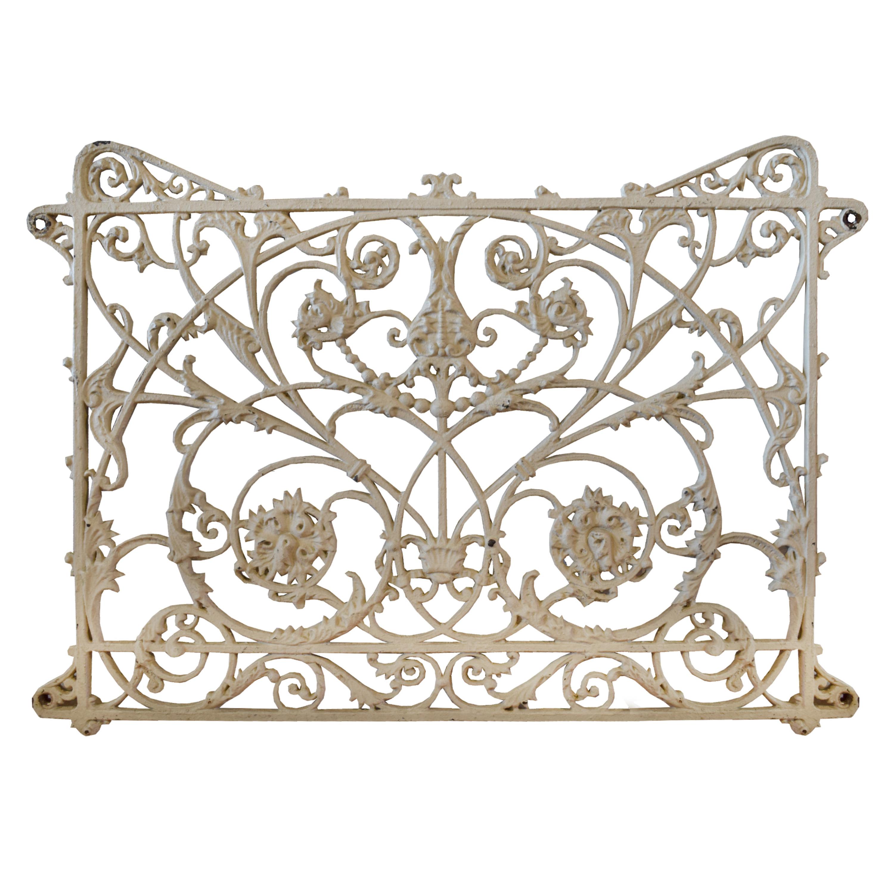 A Cast Iron Stair Panel from the Mecca Apartment Building, Chicago, IL. 42" W x .5" D x 30.5" H — United States, Circa 1891