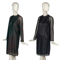 Two Velvet Jackets and Two Dresses by Geoffrey Beene