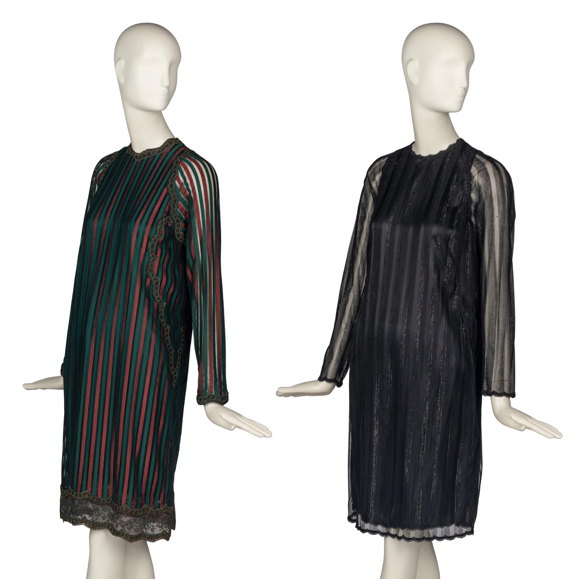Two Velvet Jackets and Two Dresses by Geoffrey Beene