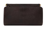 A Gucci Brown Snakeskin Clutch, 4.75" H x 8.25" W x 1.25" D.