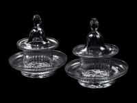 A Pair of Anglo-Irish Cut Glass Jars