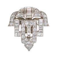 A Platinum and Diamond Dress Clip, 8.30 dwts.