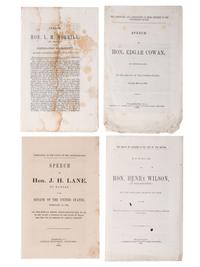 [SLAVERY & ABOLITION]. A signed cabinet card of abolitionist Wendell Phillips with 13 abolition-related pamphlets, especially concerning the Confiscation Acts, comprising: