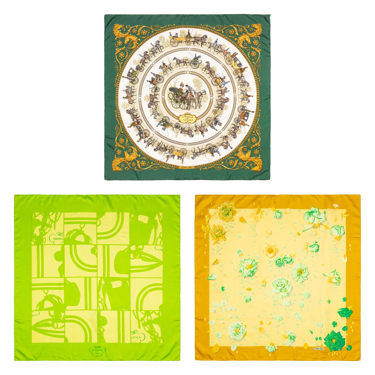 Three Hermès Scarves