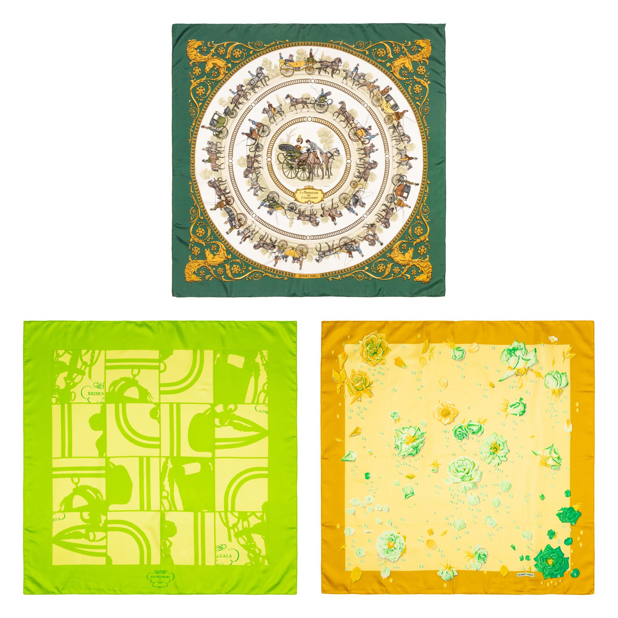 Three Hermès Scarves