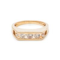 YELLOW GOLD AND DIAMOND RING