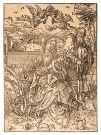 The Holy Family with the Three Hares