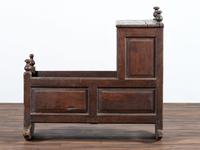 A William and Mary Paneled Oak Cradle