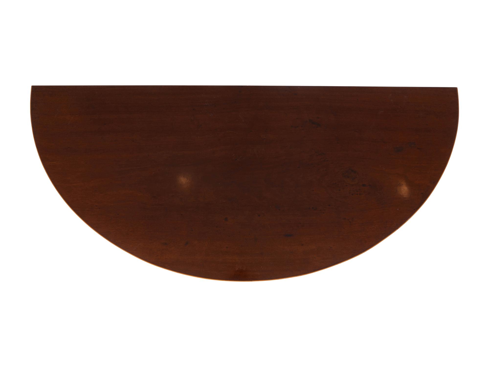 A Regency Style Demilune Console Table — 20TH CENTURY
