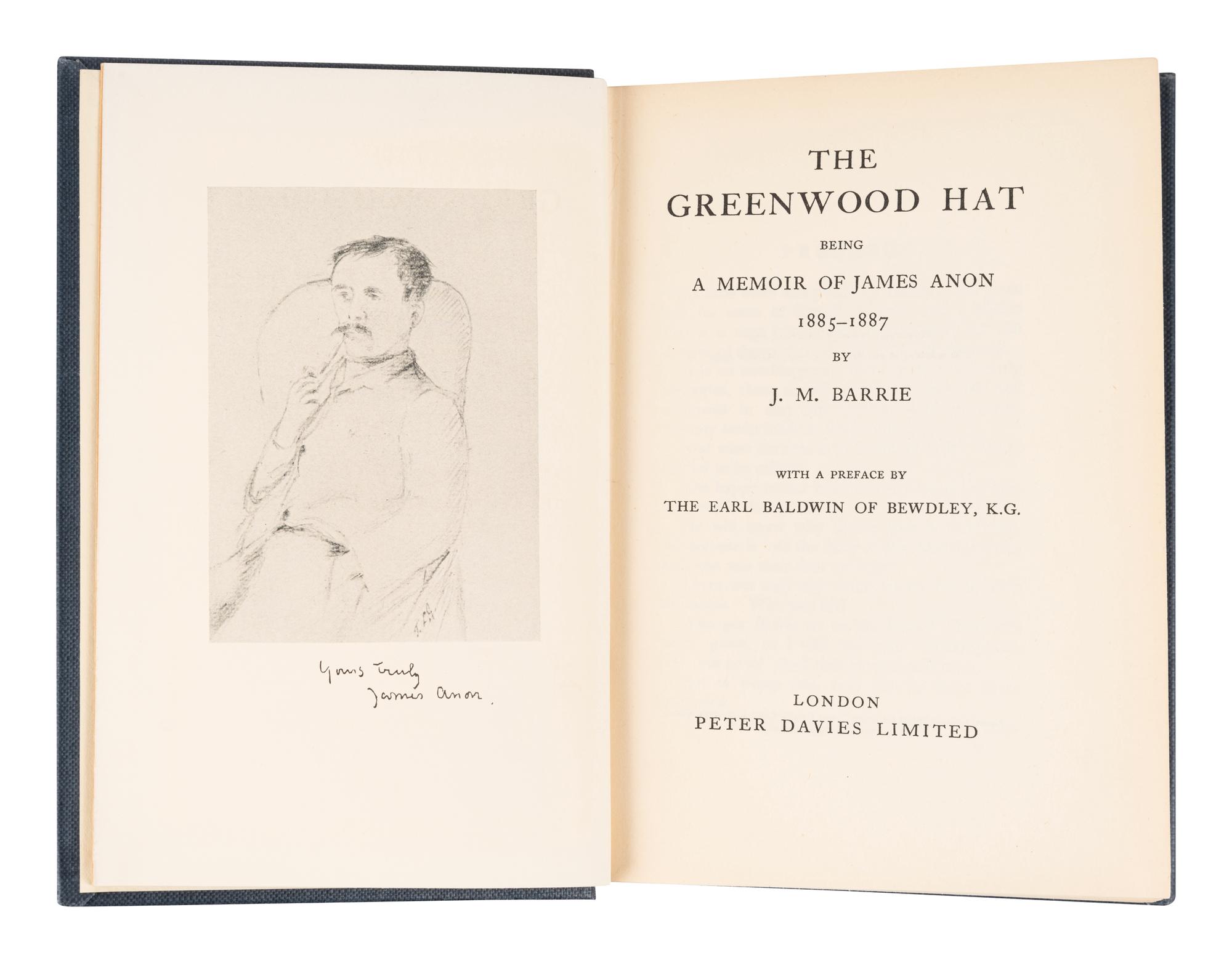 BARRIE, James Matthew, Sir (1860-1937). A group of 11 works, including: