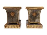 A Pair of Neoclassical Parcel Gilt Tôle Jardinières