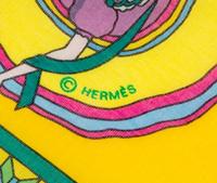 Three Hermès 70cm Cotton and Silk Scarves