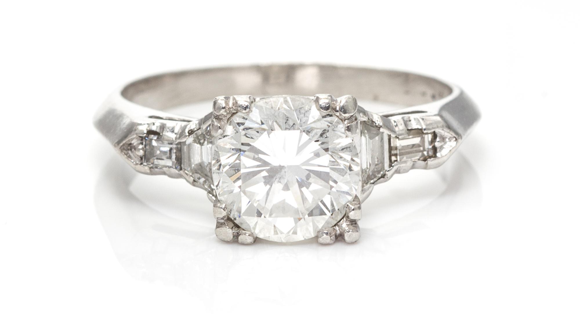 A Platinum and Diamond Ring, 8.20 dwts.