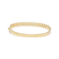 YELLOW GOLD AND DIAMOND BANGLE BRACELET