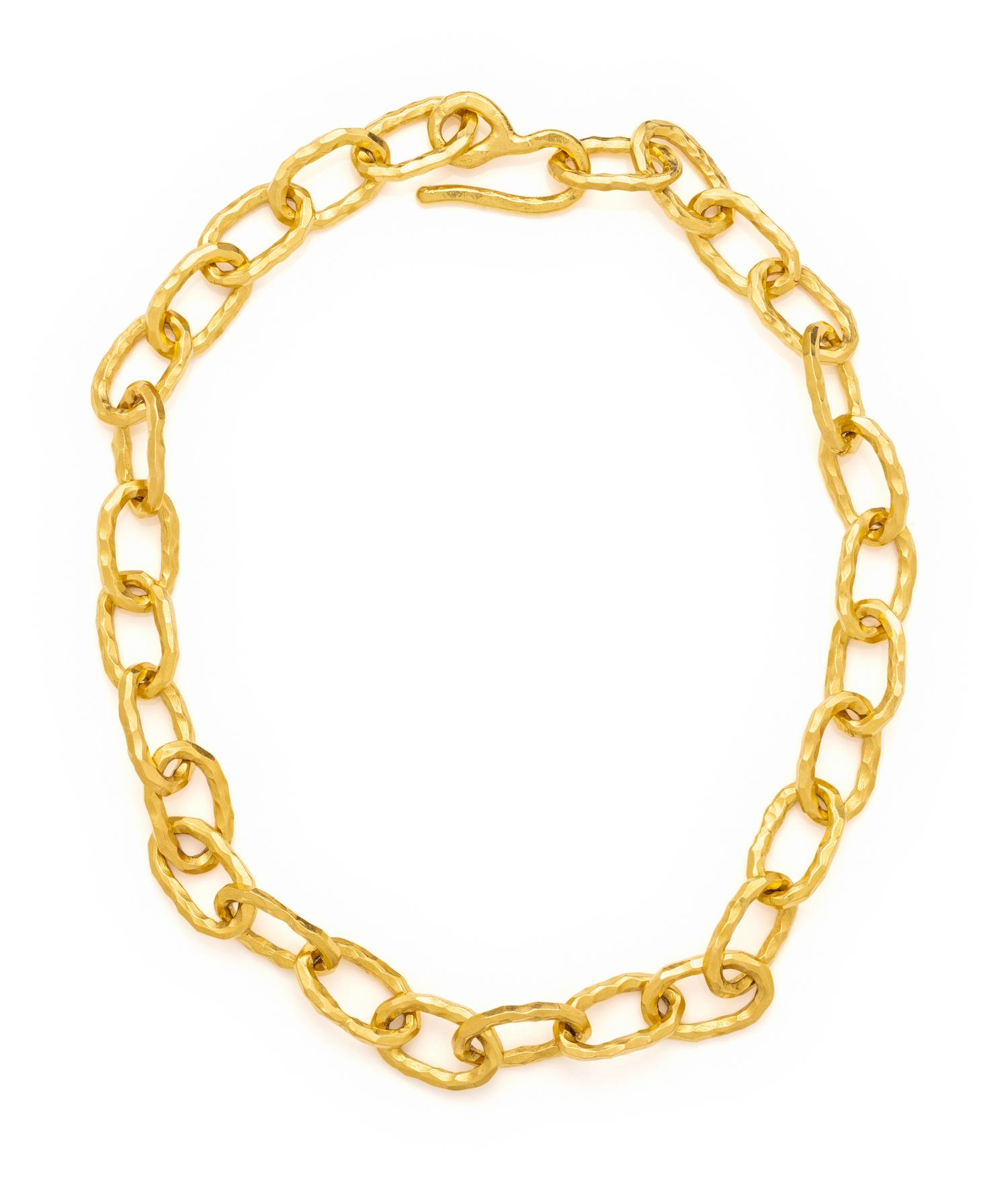 JEAN MAHIE, HIGH KARAT YELLOW GOLD 'CADENE' LINK NECKLACE